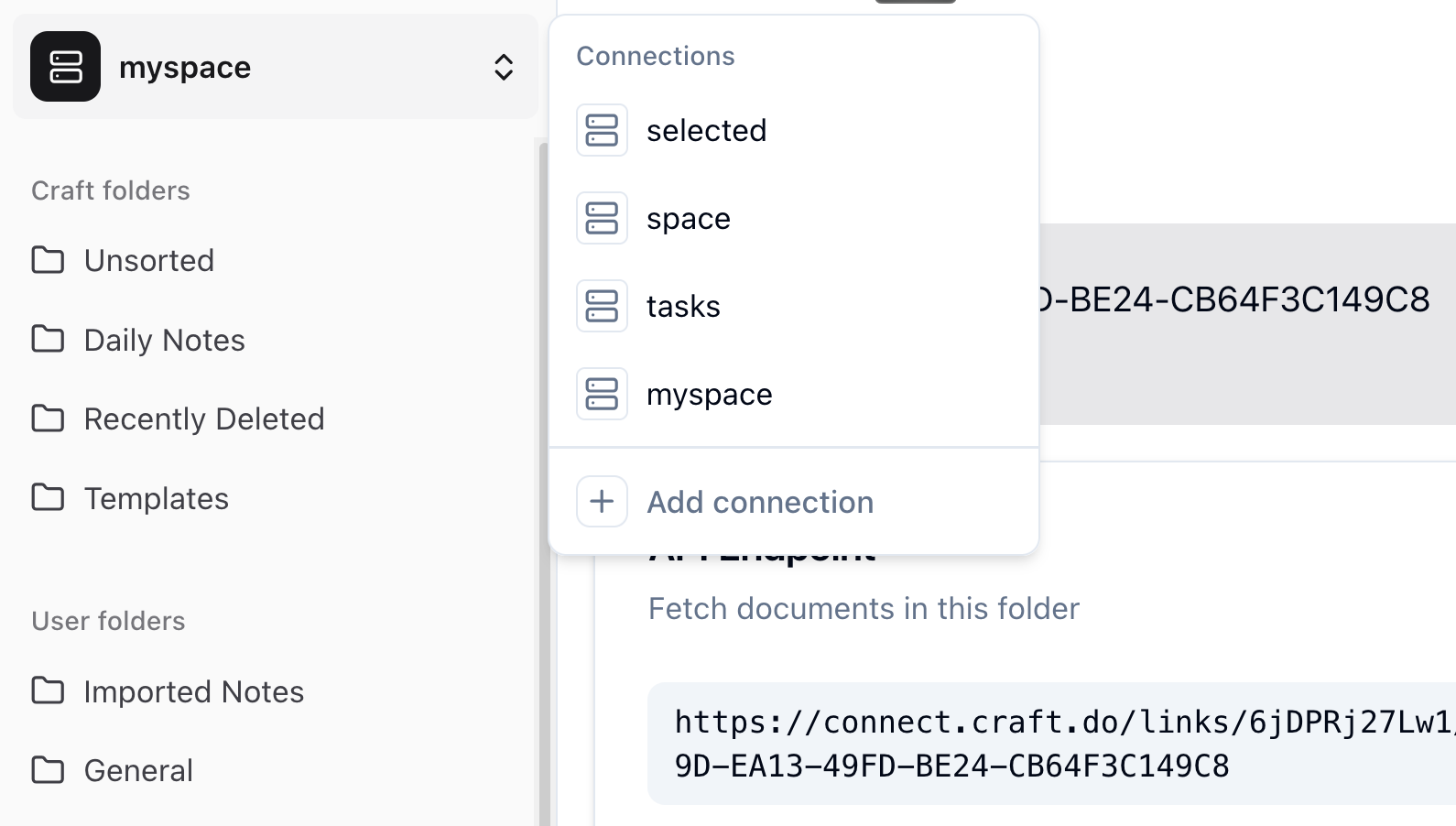 Manage Connections - Adding and configuring Craft connections